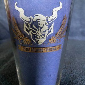 Stone Brewing Pint Glasses set of 4. NWOT.
